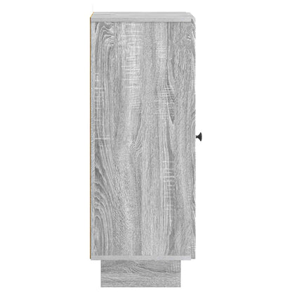 vidaXL Sideboard Grey Sonoma 33 x 34.5 x 90 cm Engineered Wood