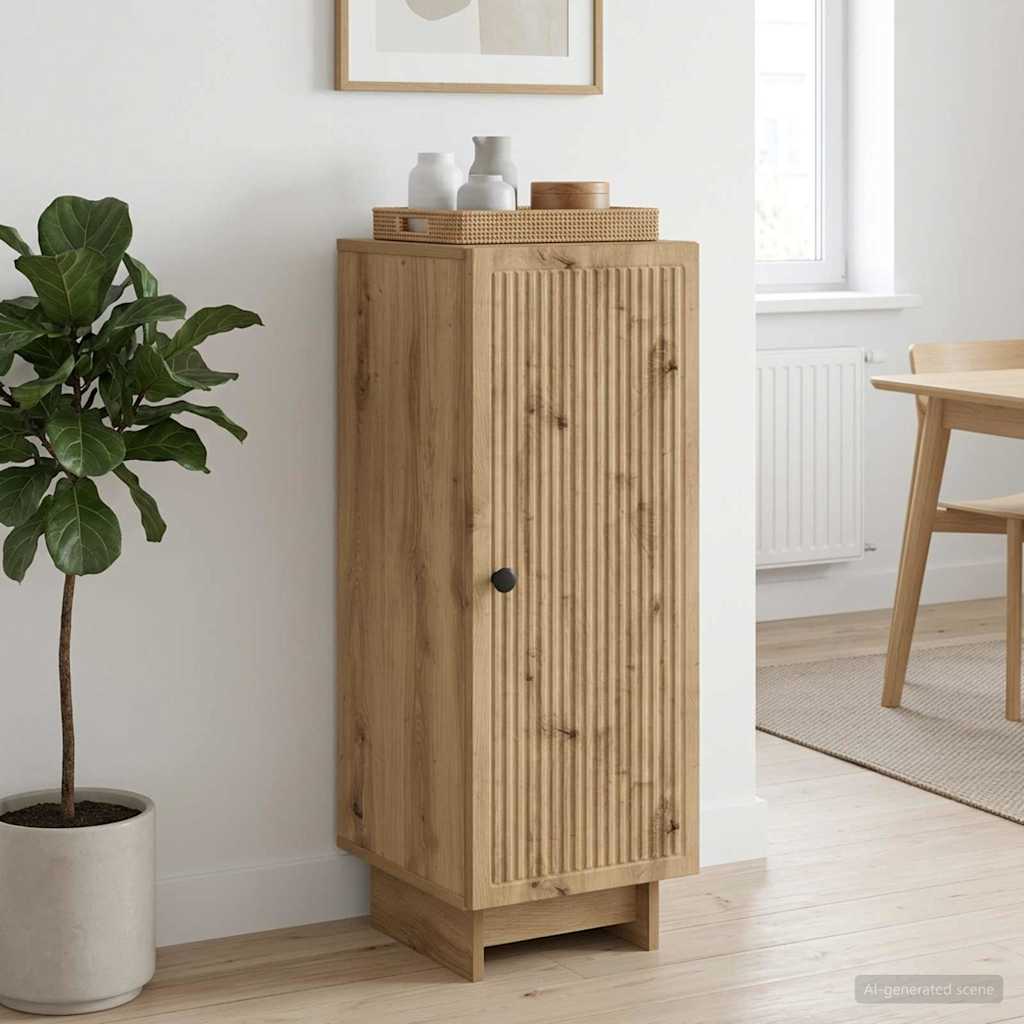 vidaXL Sideboard Artisan Oak 33 x 34.5 x 90 cm Engineered Wood