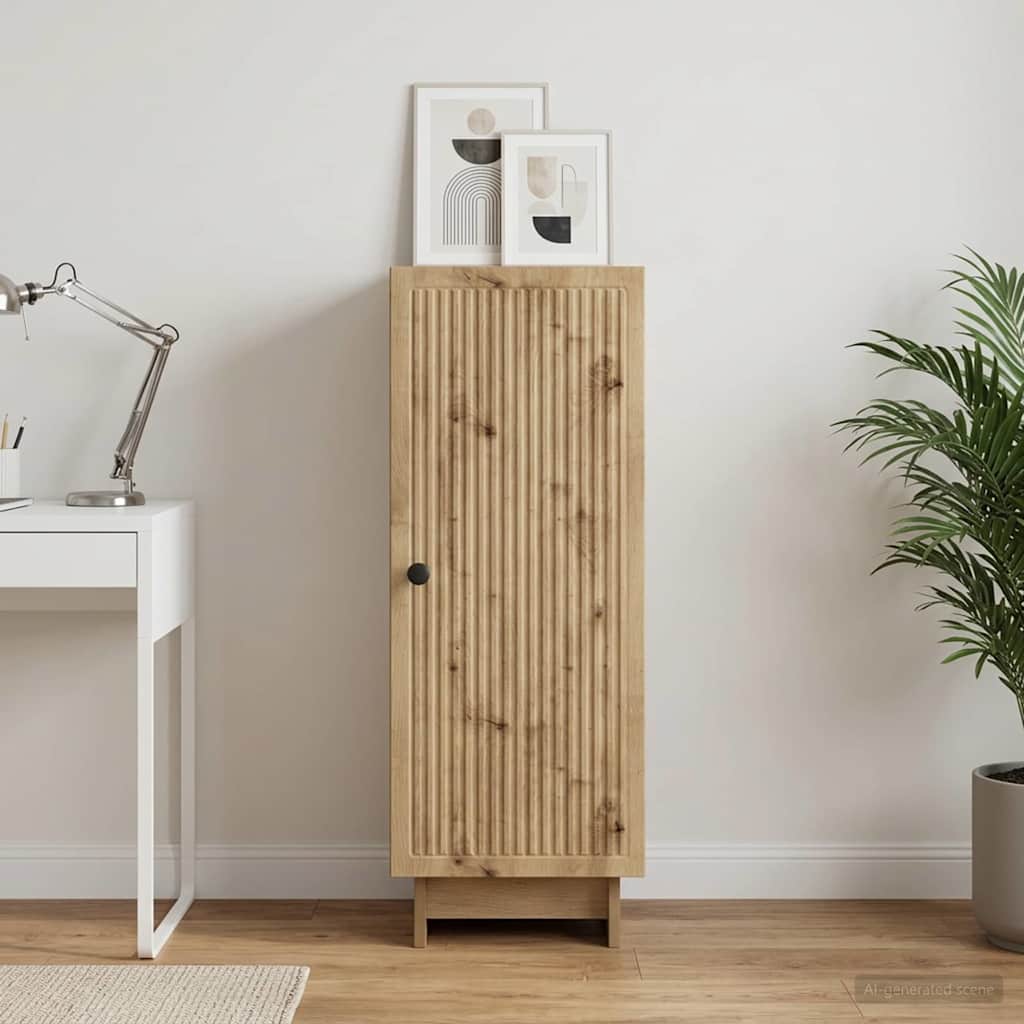 vidaXL Sideboard Artisan Oak 33 x 34.5 x 90 cm Engineered Wood