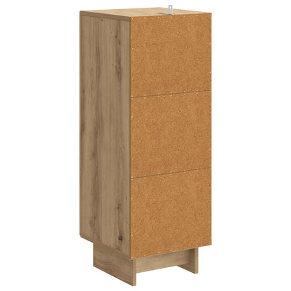 vidaXL Sideboard Artisan Oak 33 x 34.5 x 90 cm Engineered Wood