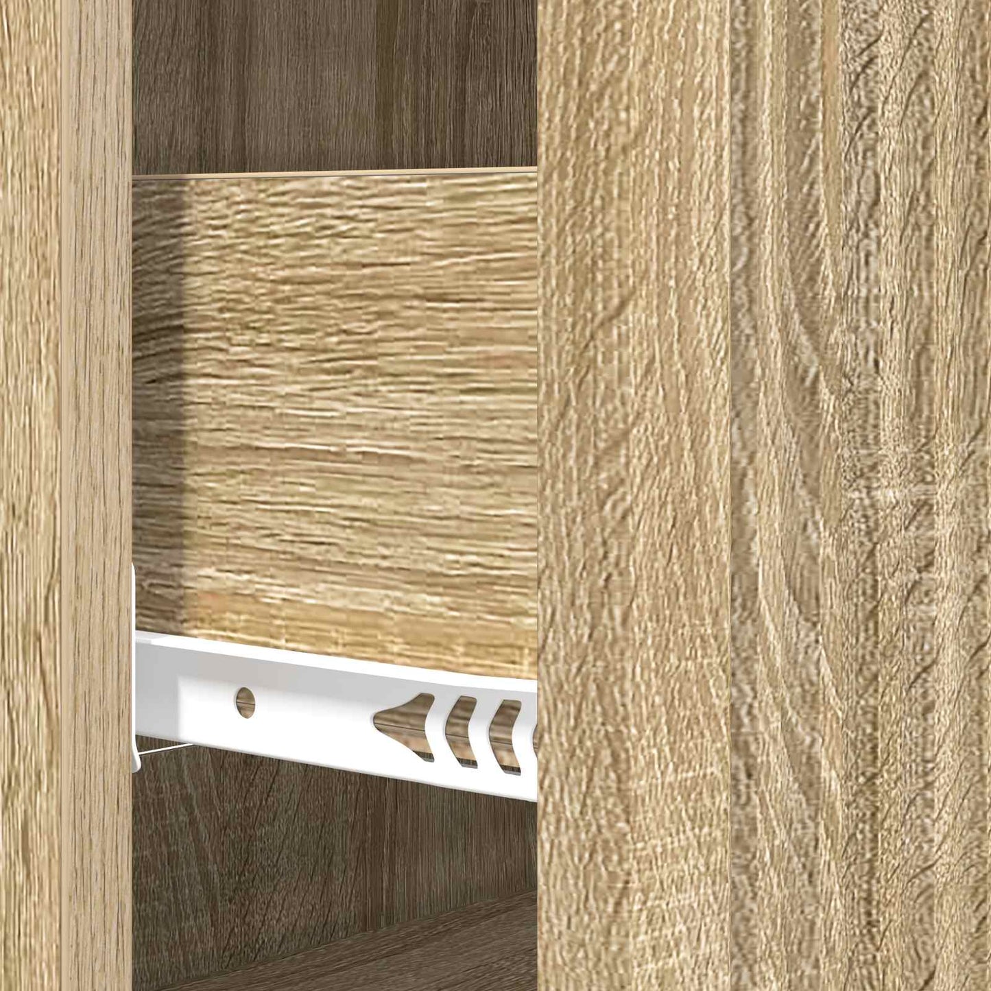 vidaXL Drawer Cabinet Sonoma Oak 66 x 34.5 x 90 cm Engineered Wood