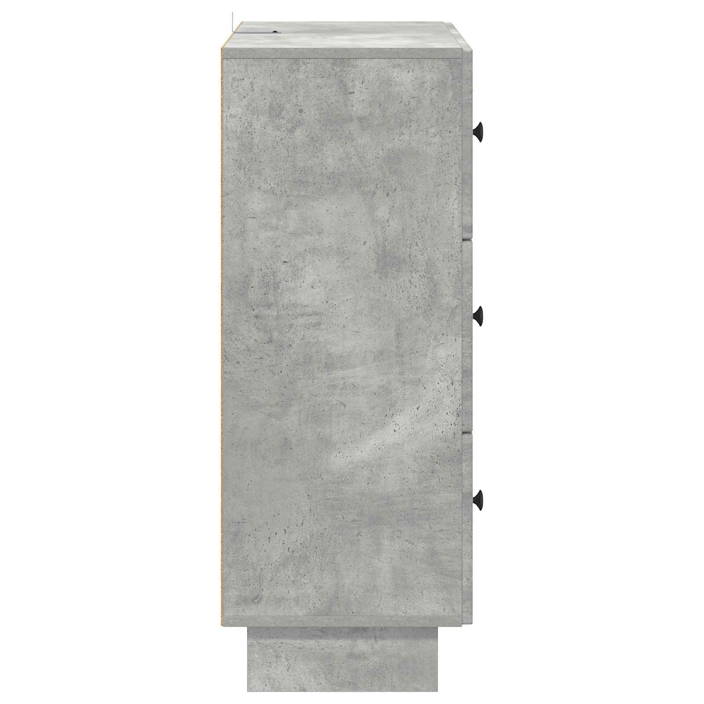 vidaXL Drawer Cabinet Concrete Grey 66 x 34.5 x 90 cm Engineered Wood
