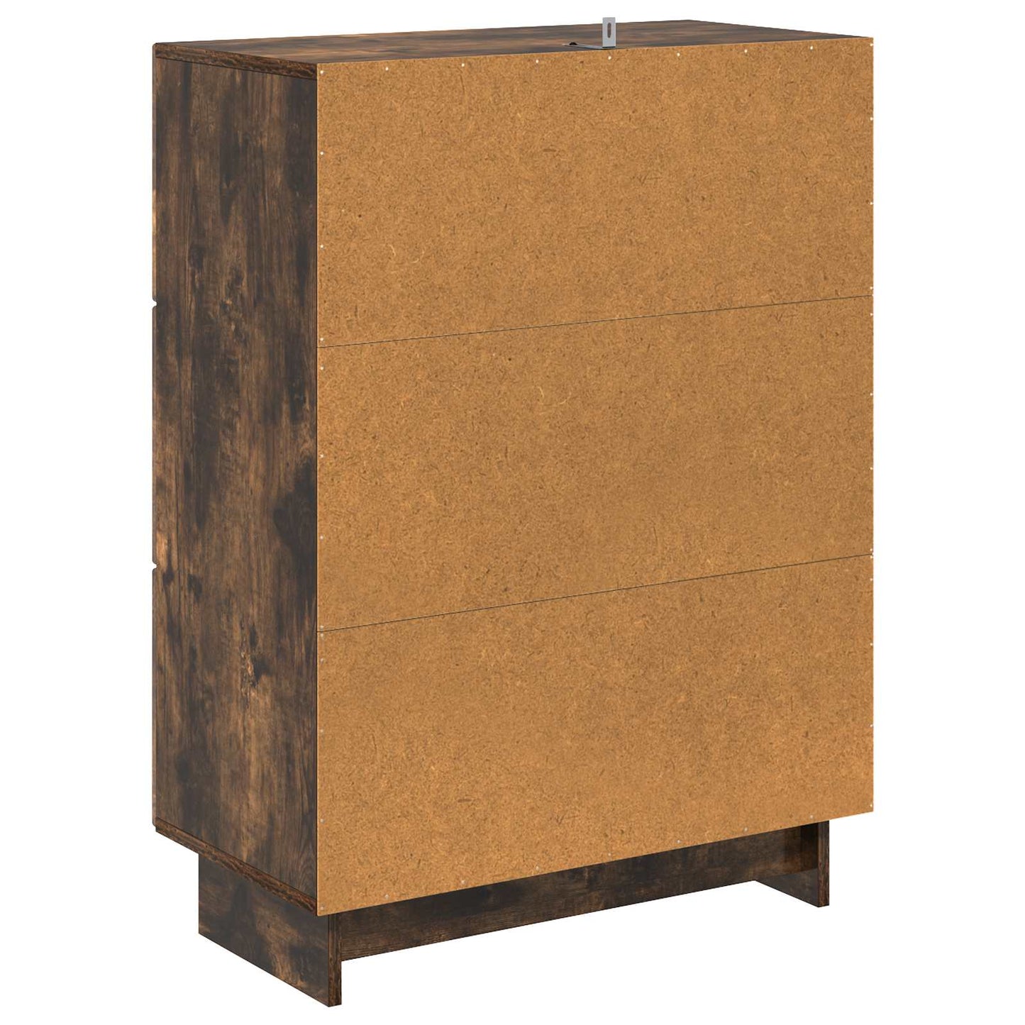 vidaXL Drawer Cabinet 66 x 34.5 x 90 cm Engineered Wood Smoked Oak