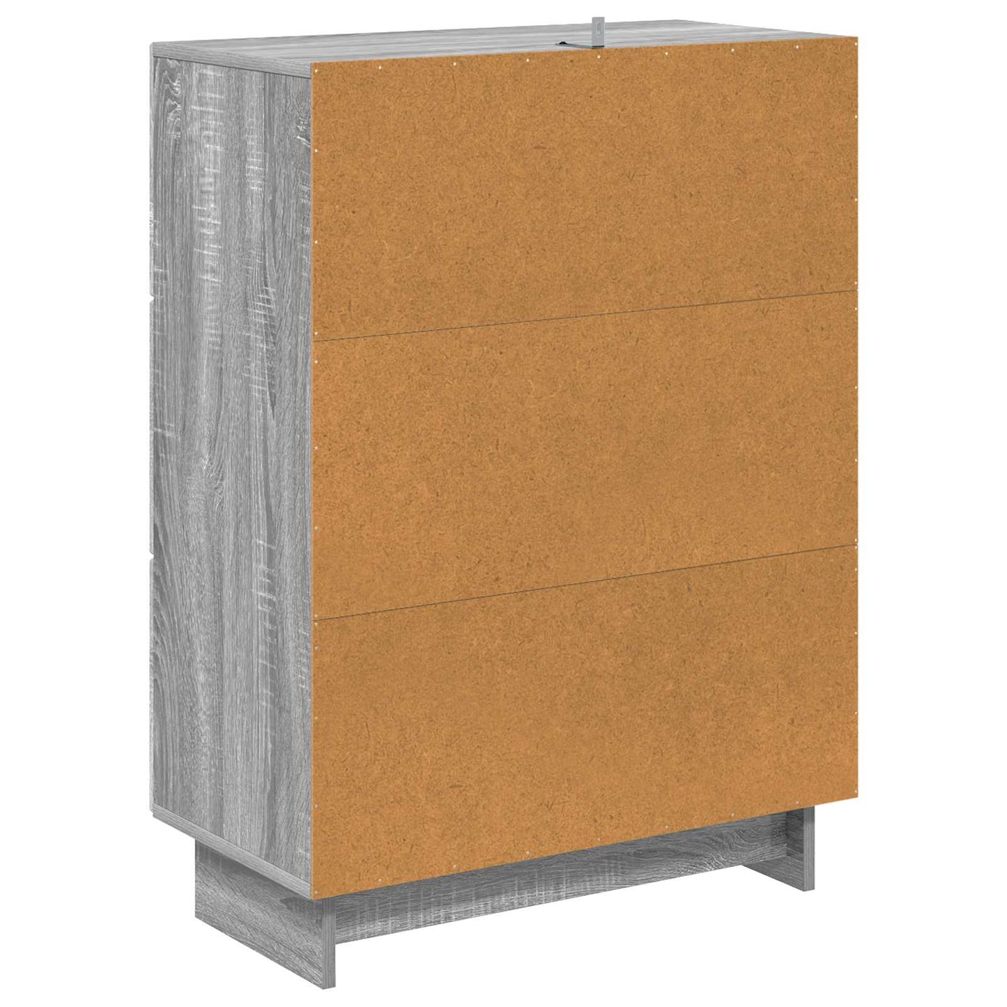 vidaXL Drawer Cabinet Grey Sonoma 66 x 34.5 x 90 cm Engineered Wood