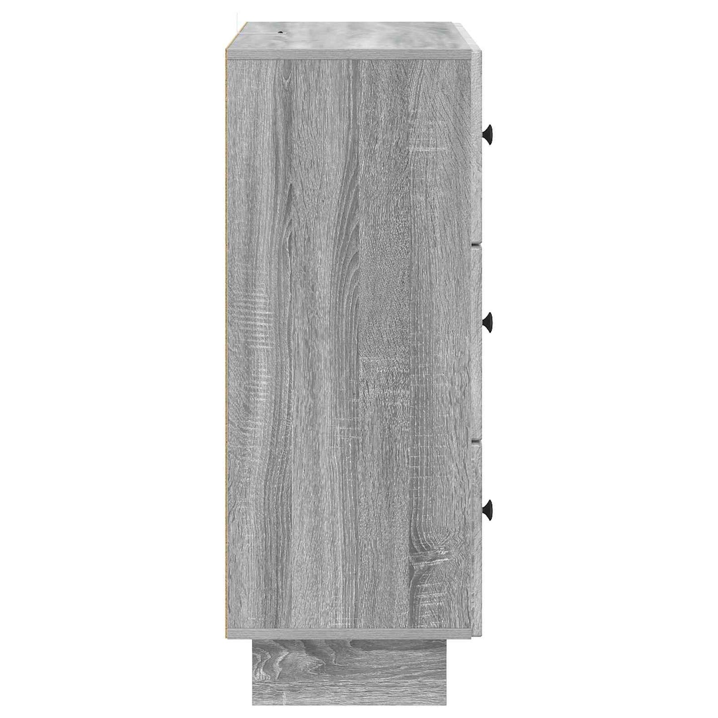 vidaXL Drawer Cabinet Grey Sonoma 66 x 34.5 x 90 cm Engineered Wood
