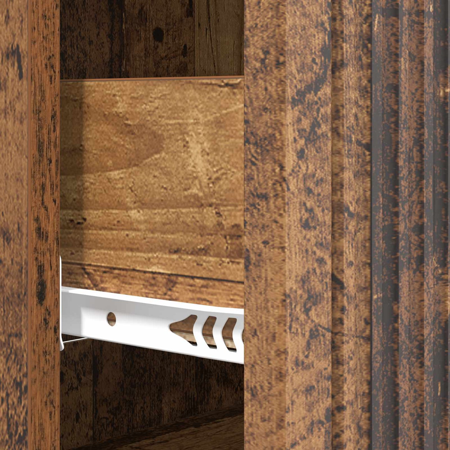 vidaXL Drawer Cabinet Old Wood 66 x 34.5 x 90 cm Engineered Wood