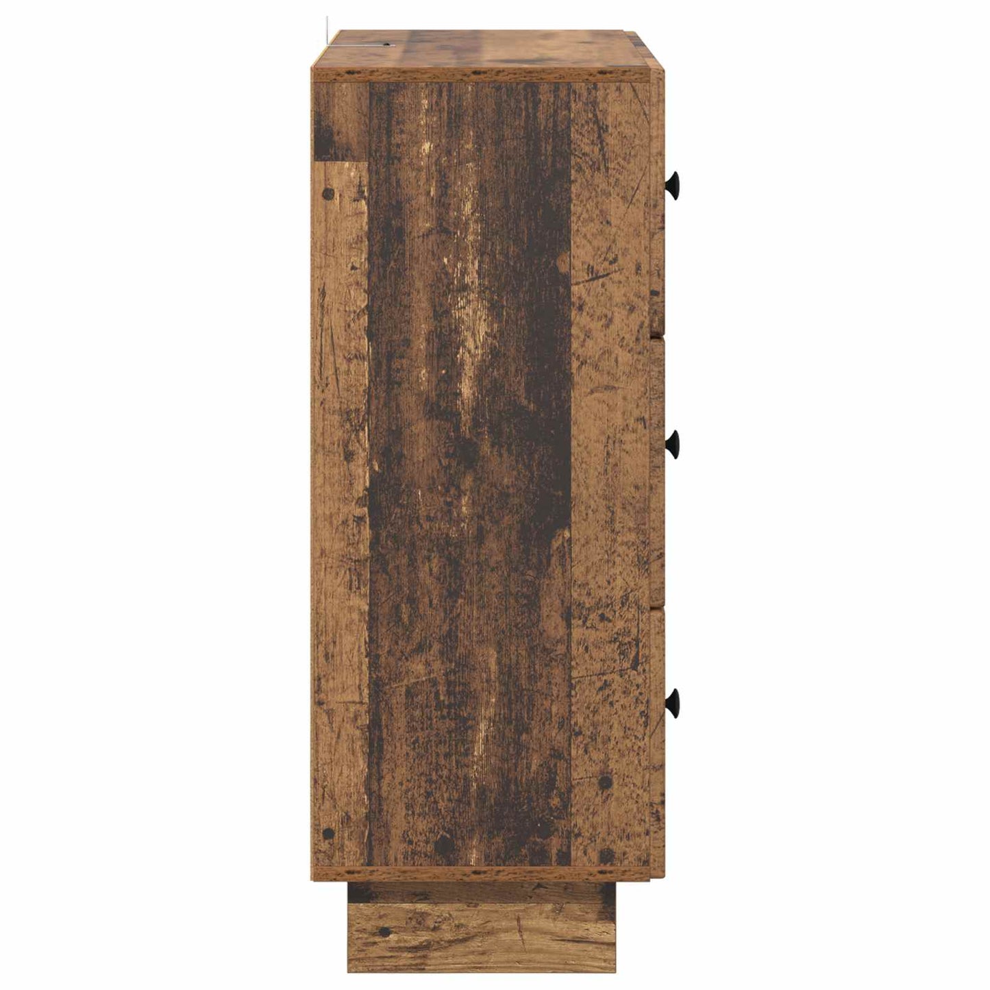 vidaXL Drawer Cabinet Old Wood 66 x 34.5 x 90 cm Engineered Wood