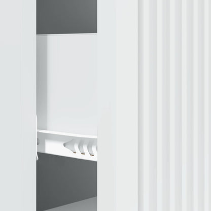 vidaXL Drawer Cabinet White 33 x 34.5 x 90 cm Engineered Wood