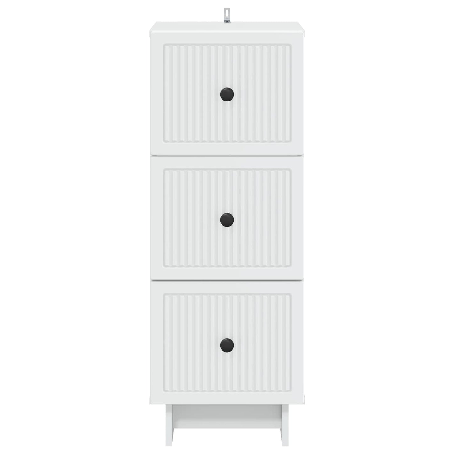 vidaXL Drawer Cabinet White 33 x 34.5 x 90 cm Engineered Wood
