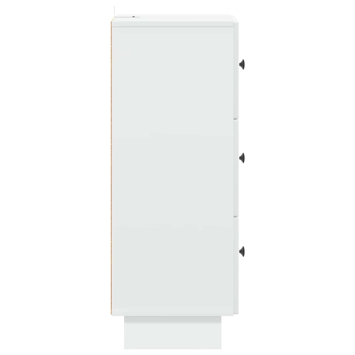 vidaXL Drawer Cabinet White 33 x 34.5 x 90 cm Engineered Wood