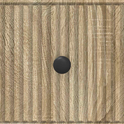 vidaXL Drawer Cabinet Sonoma Oak 33 x 34.5 x 90 cm Engineered Wood