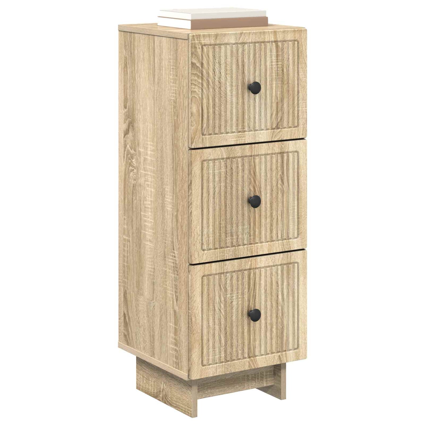 vidaXL Drawer Cabinet Sonoma Oak 33 x 34.5 x 90 cm Engineered Wood