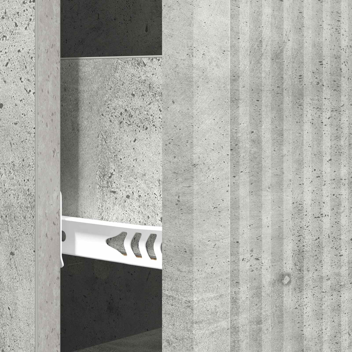 vidaXL Drawer Cabinet Concrete Grey 33 x 34.5 x 90 cm Engineered Wood