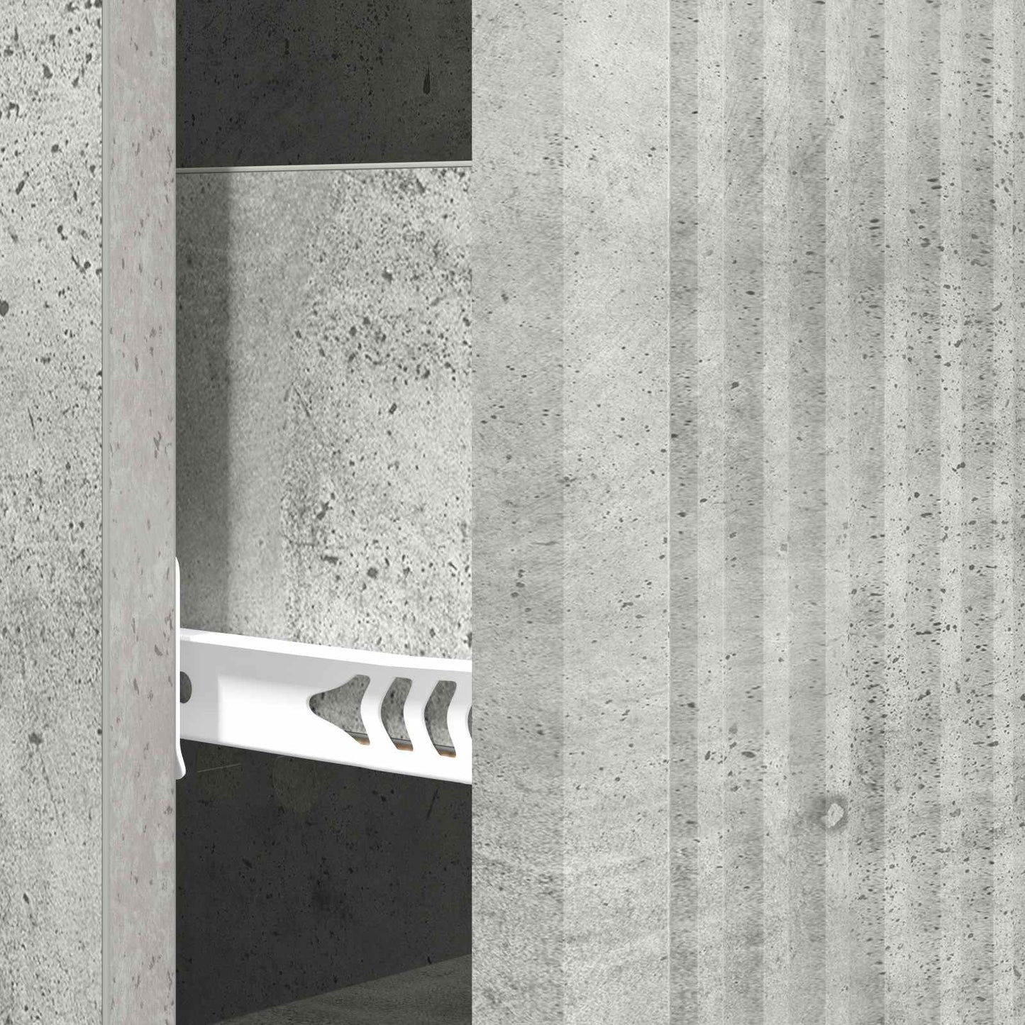 vidaXL Drawer Cabinet Concrete Grey 33 x 34.5 x 90 cm Engineered Wood
