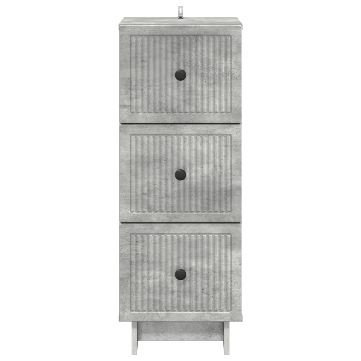 vidaXL Drawer Cabinet Concrete Grey 33 x 34.5 x 90 cm Engineered Wood