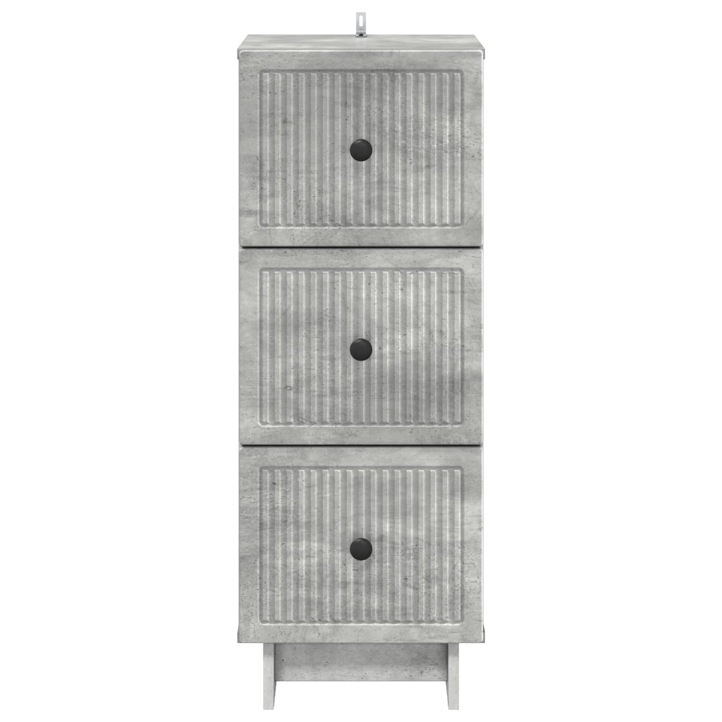 vidaXL Drawer Cabinet Concrete Grey 33 x 34.5 x 90 cm Engineered Wood