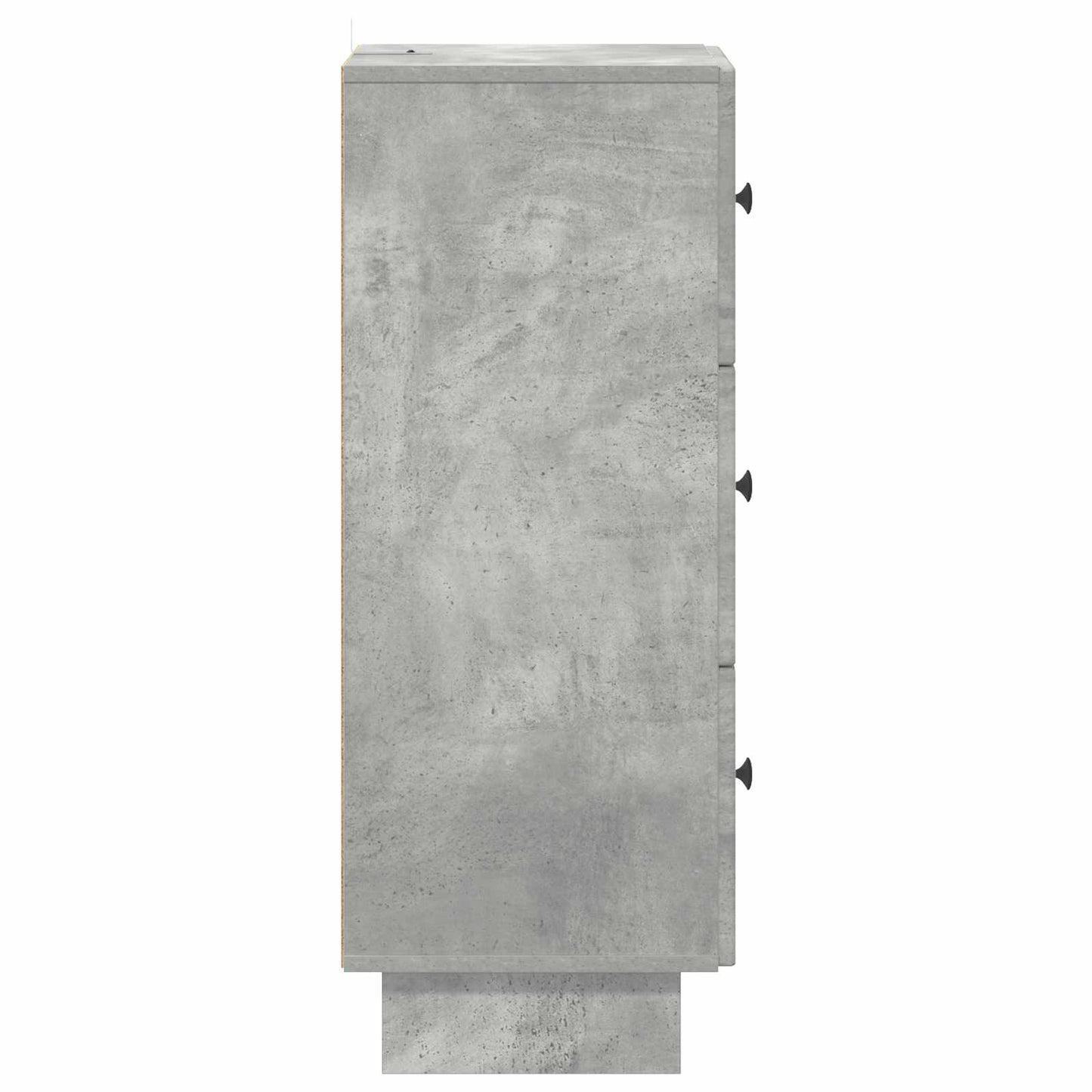 vidaXL Drawer Cabinet Concrete Grey 33 x 34.5 x 90 cm Engineered Wood