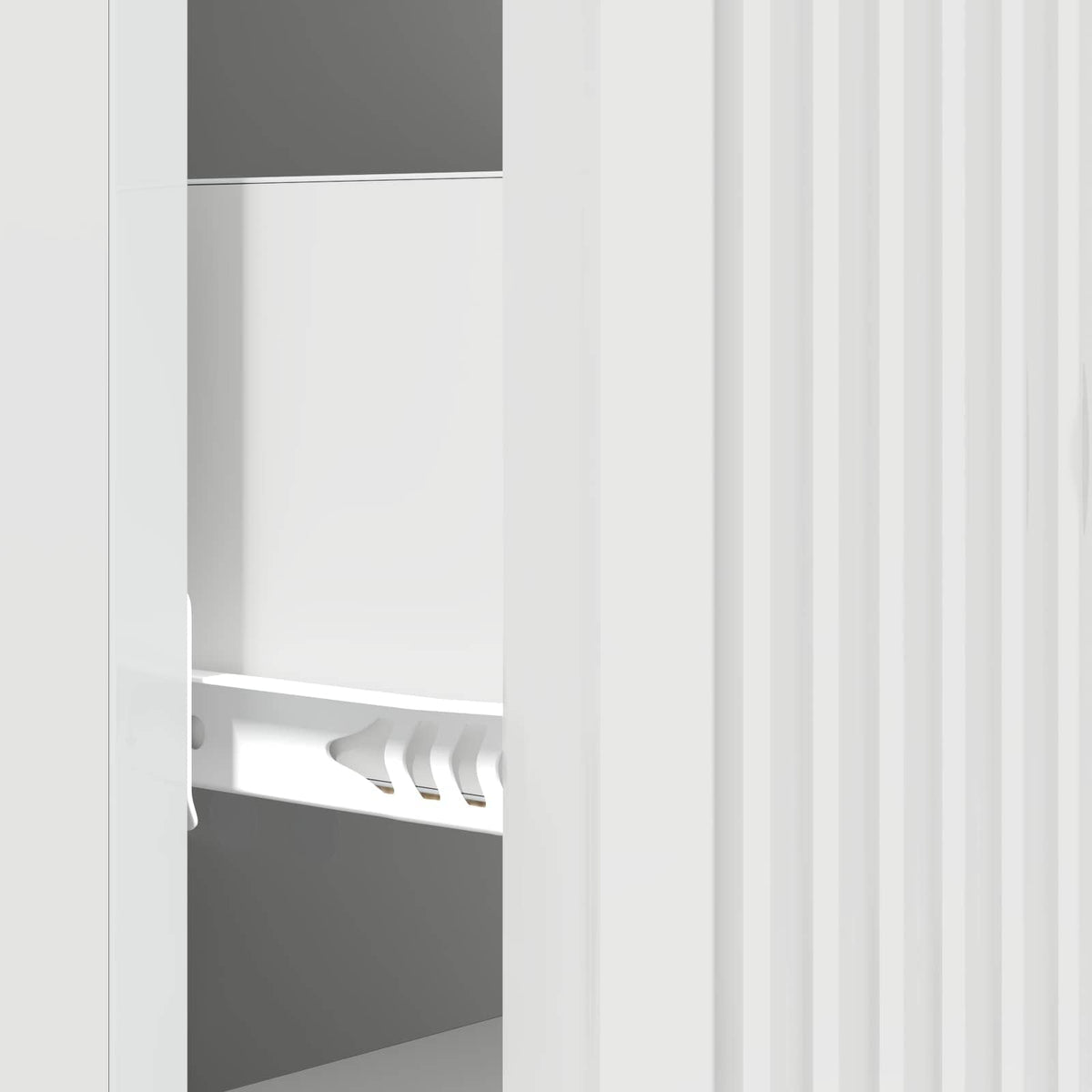 vidaXL Drawer Cabinet High Gloss White 33 x 34.5 x 90 cm