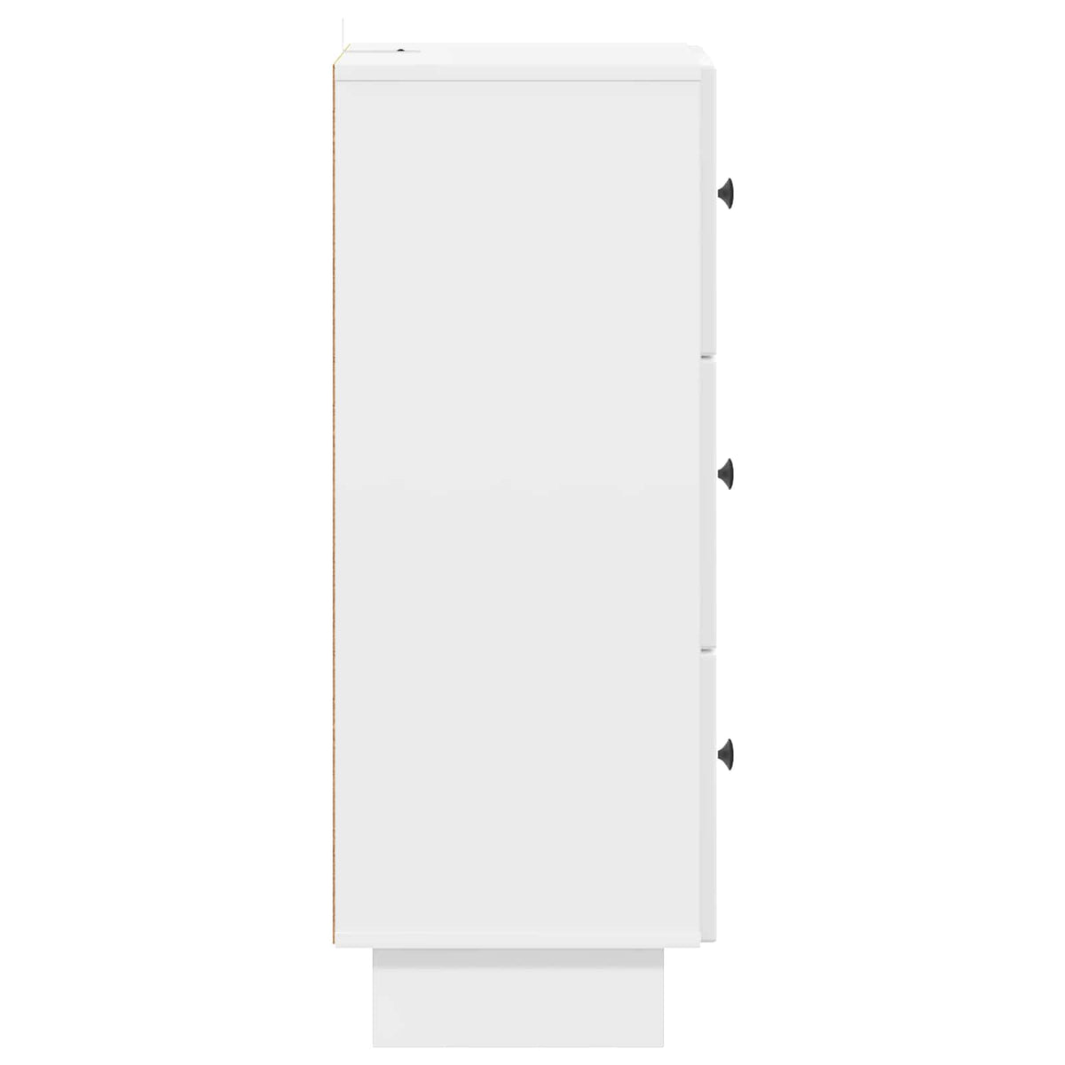 vidaXL Drawer Cabinet High Gloss White 33 x 34.5 x 90 cm