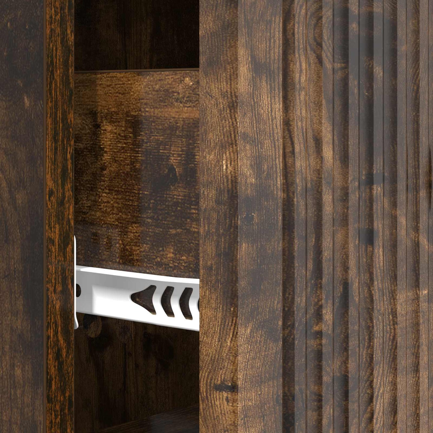vidaXL Drawer Cabinet Smoked Oak 33 x 34.5 x 90 cm Engineered Wood