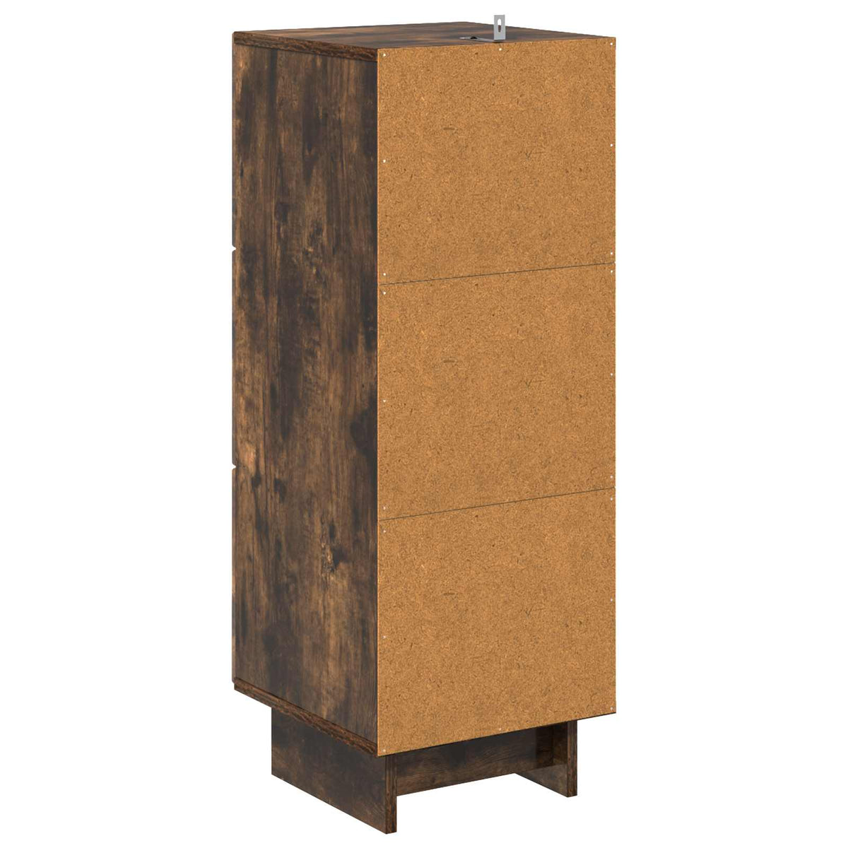 vidaXL Drawer Cabinet Smoked Oak 33 x 34.5 x 90 cm Engineered Wood