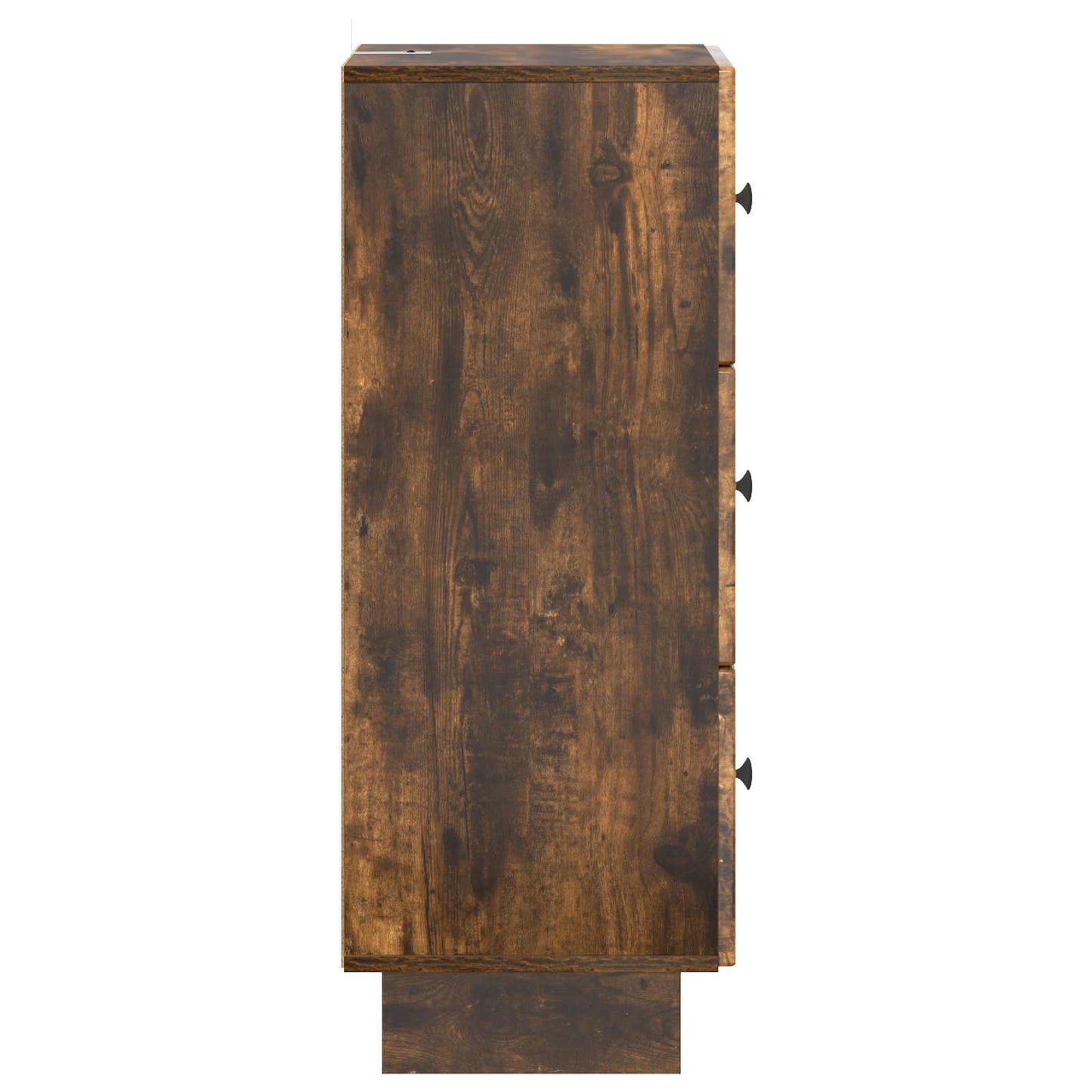 vidaXL Drawer Cabinet Smoked Oak 33 x 34.5 x 90 cm Engineered Wood