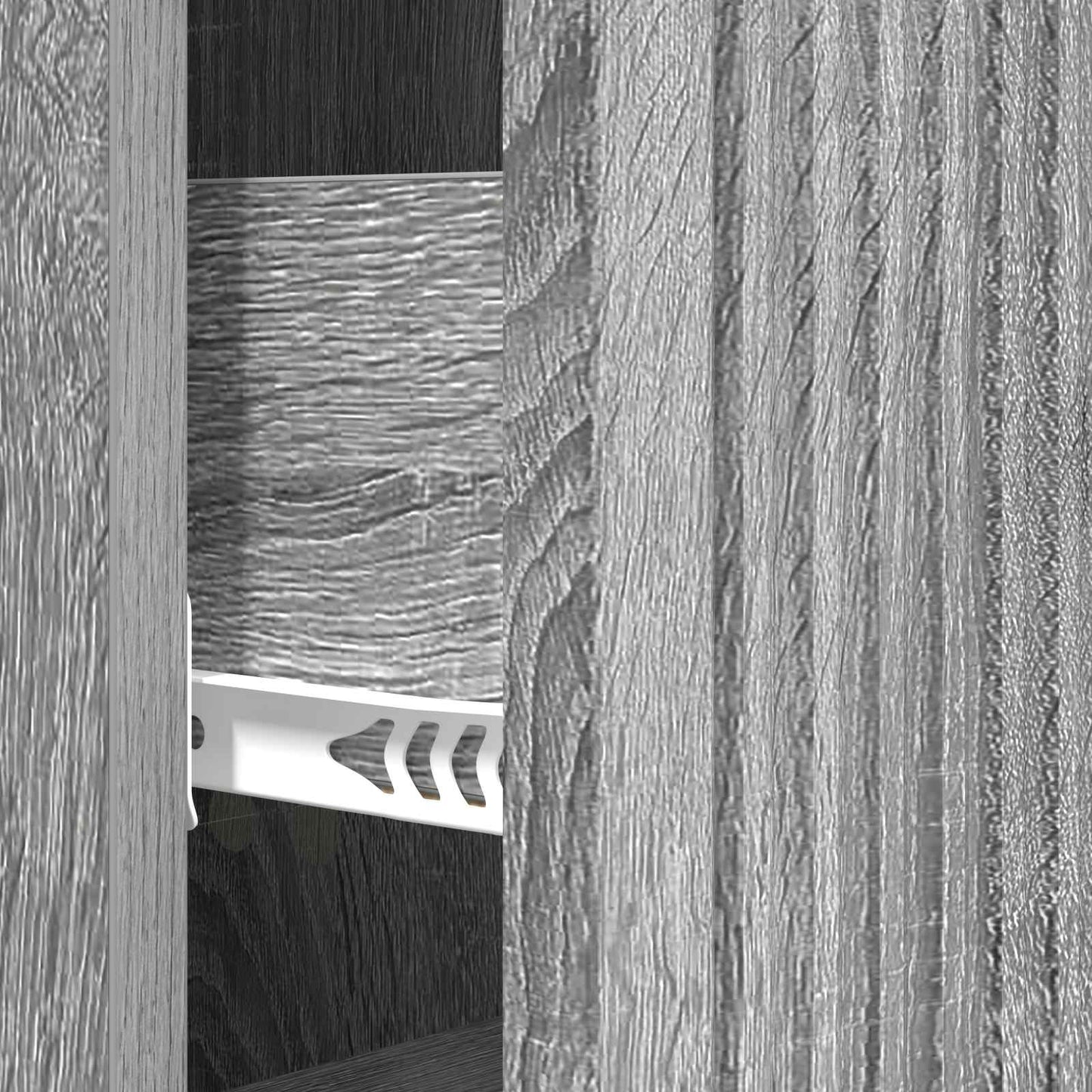 vidaXL Drawer Cabinet Grey Sonoma 33 x 34.5 x 90 cm Engineered Wood