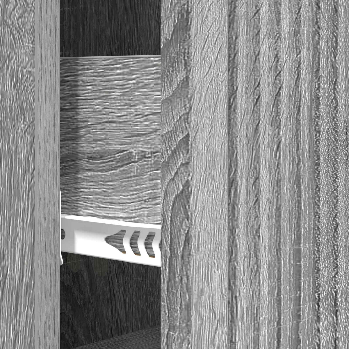 vidaXL Drawer Cabinet Grey Sonoma 33 x 34.5 x 90 cm Engineered Wood