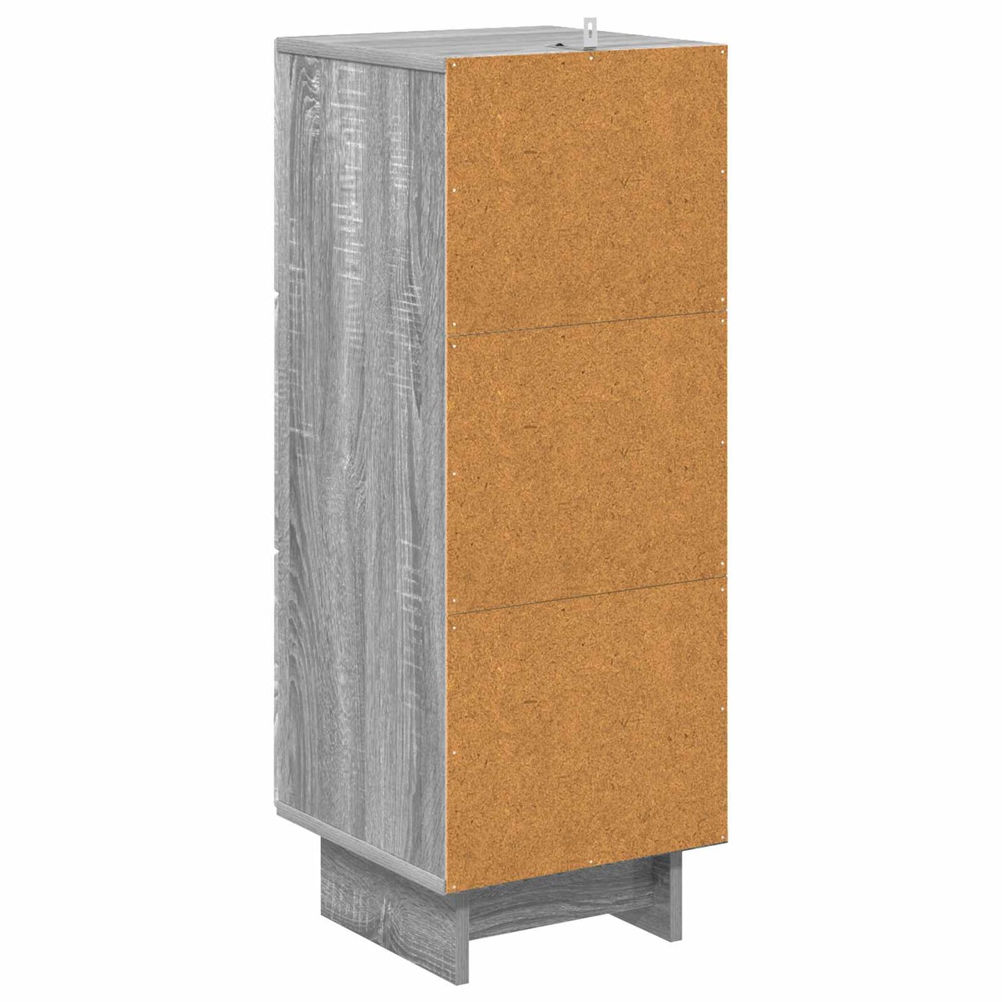 vidaXL Drawer Cabinet Grey Sonoma 33 x 34.5 x 90 cm Engineered Wood