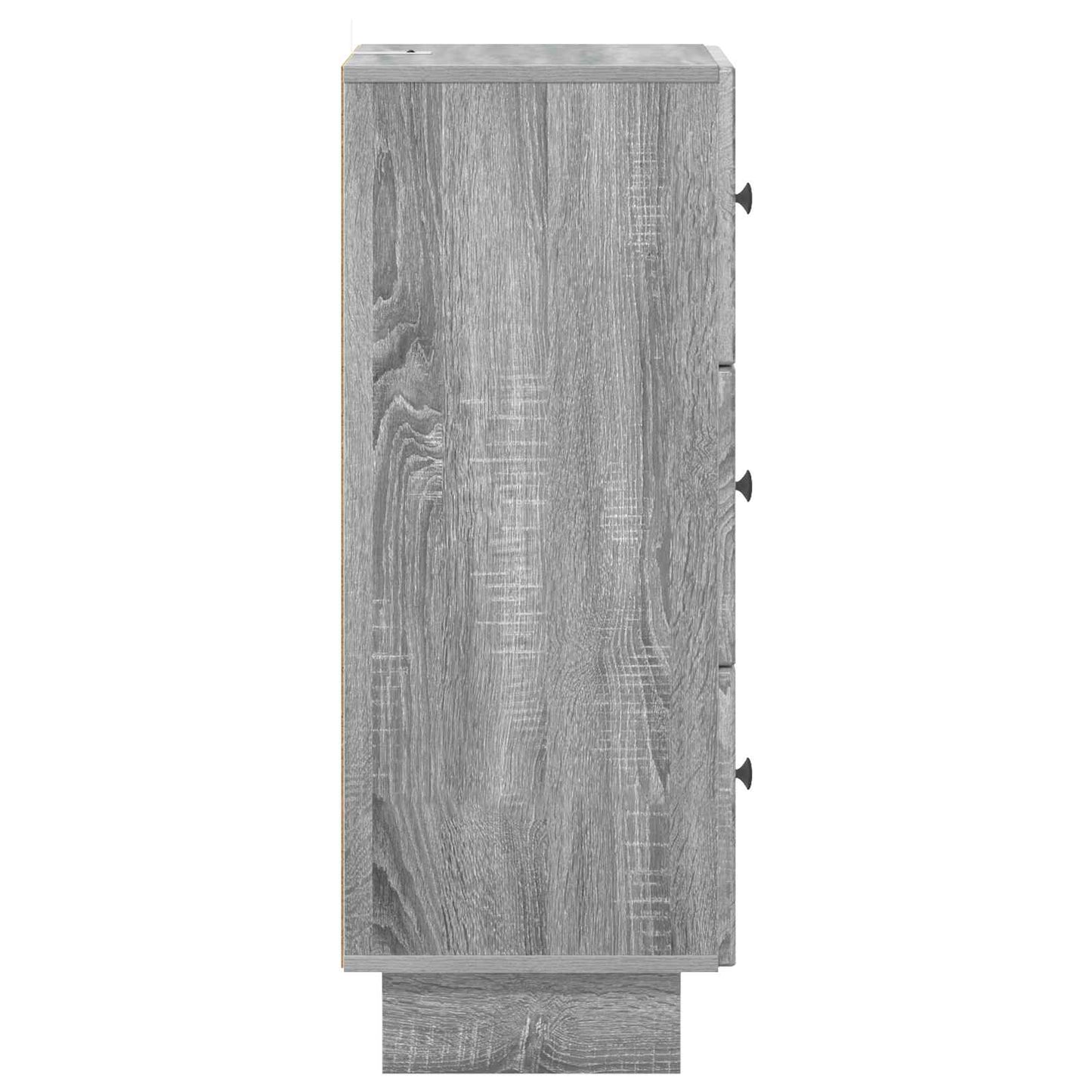 vidaXL Drawer Cabinet Grey Sonoma 33 x 34.5 x 90 cm Engineered Wood