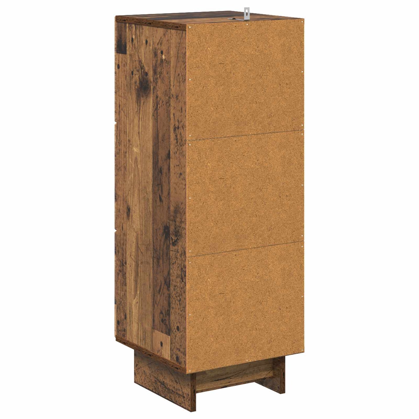 vidaXL Drawer Cabinet Old Wood 33 x 34.5 x 90 cm Engineered Wood