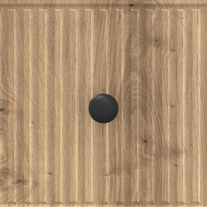 vidaXL Drawer Cabinet 33 x 34.5 x 90 cm Engineered Wood Artisan Oak