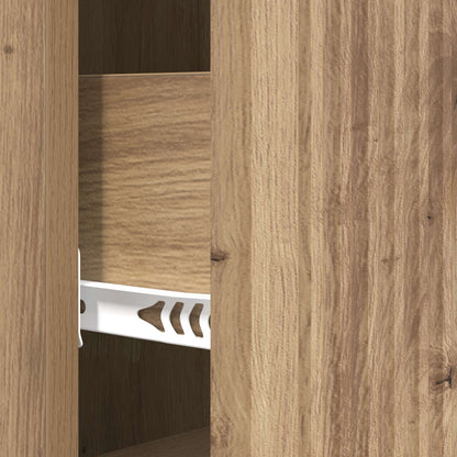 vidaXL Drawer Cabinet 33 x 34.5 x 90 cm Engineered Wood Artisan Oak