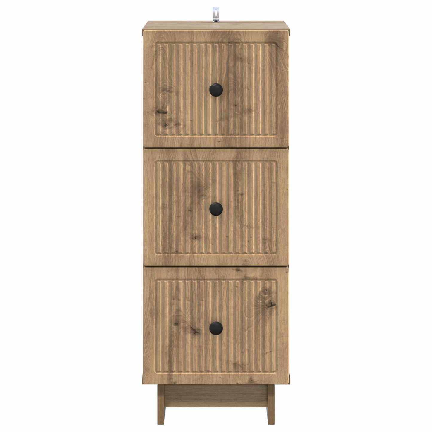 vidaXL Drawer Cabinet 33 x 34.5 x 90 cm Engineered Wood Artisan Oak