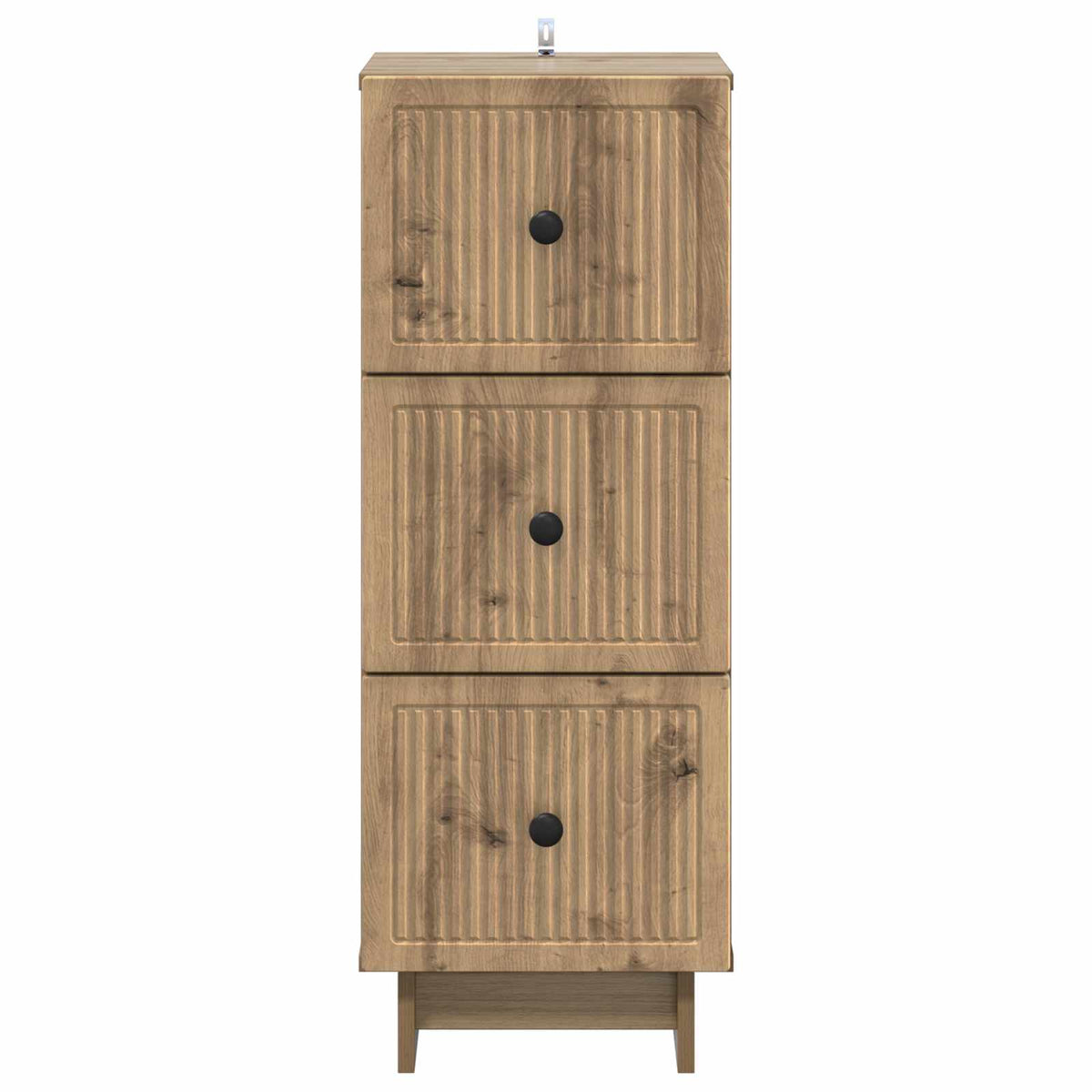vidaXL Drawer Cabinet 33 x 34.5 x 90 cm Engineered Wood Artisan Oak