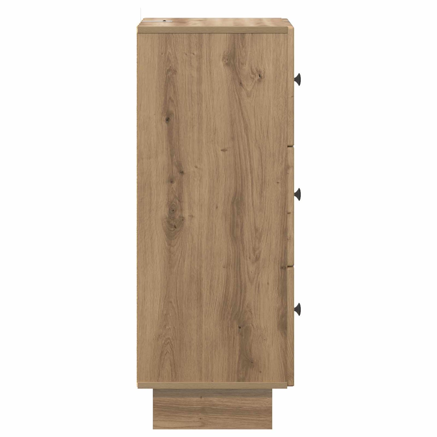 vidaXL Drawer Cabinet 33 x 34.5 x 90 cm Engineered Wood Artisan Oak