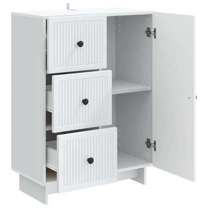 vidaXL Sideboard with Drawer White 66 x 34.5 x 90 cm Engineered Wood