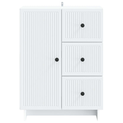vidaXL Sideboard with Drawer White 66 x 34.5 x 90 cm Engineered Wood