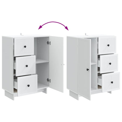 vidaXL Sideboard with Drawer White 66 x 34.5 x 90 cm Engineered Wood