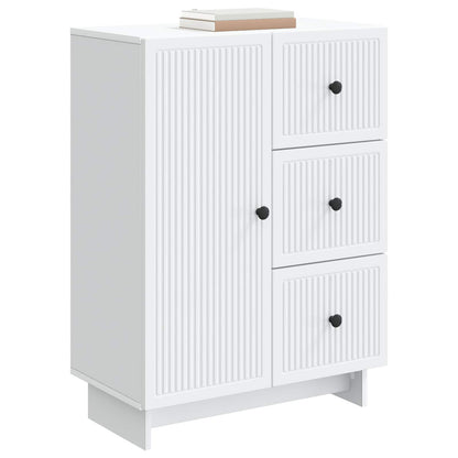 vidaXL Sideboard with Drawer White 66 x 34.5 x 90 cm Engineered Wood