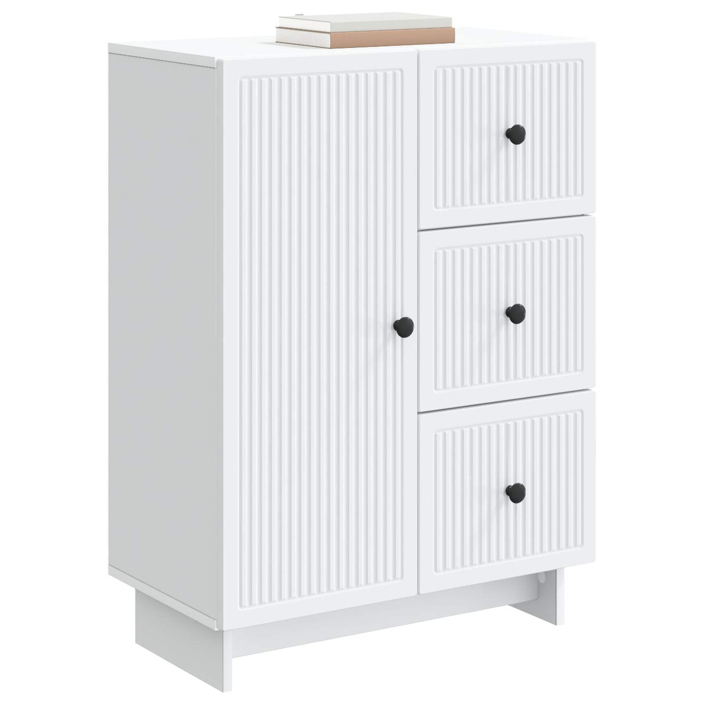 vidaXL Sideboard White 66 x 34.5 x 90 cm Engineered Wood