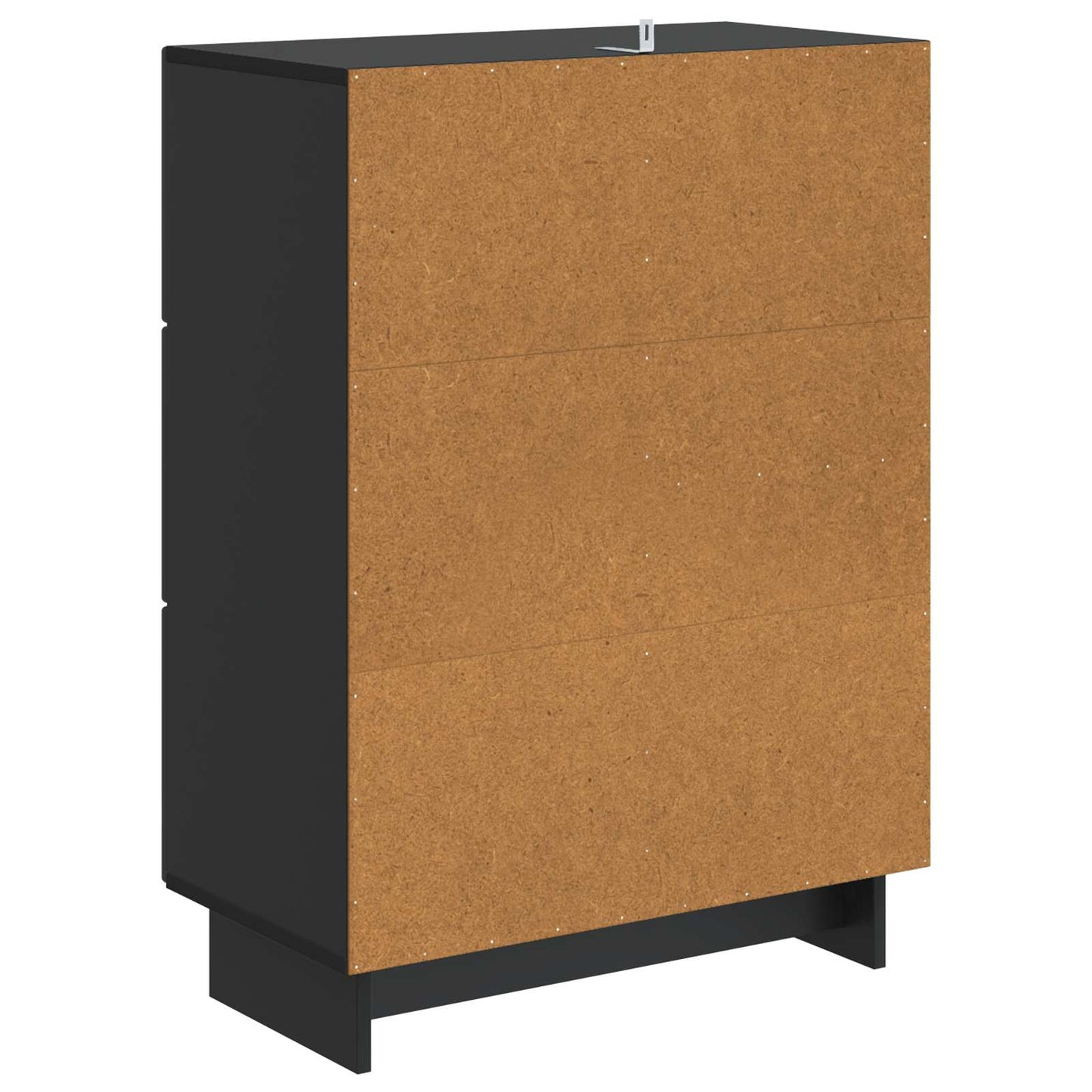vidaXL Sideboard with Drawer Black 66 x 34.5 x 90 cm Engineered Wood