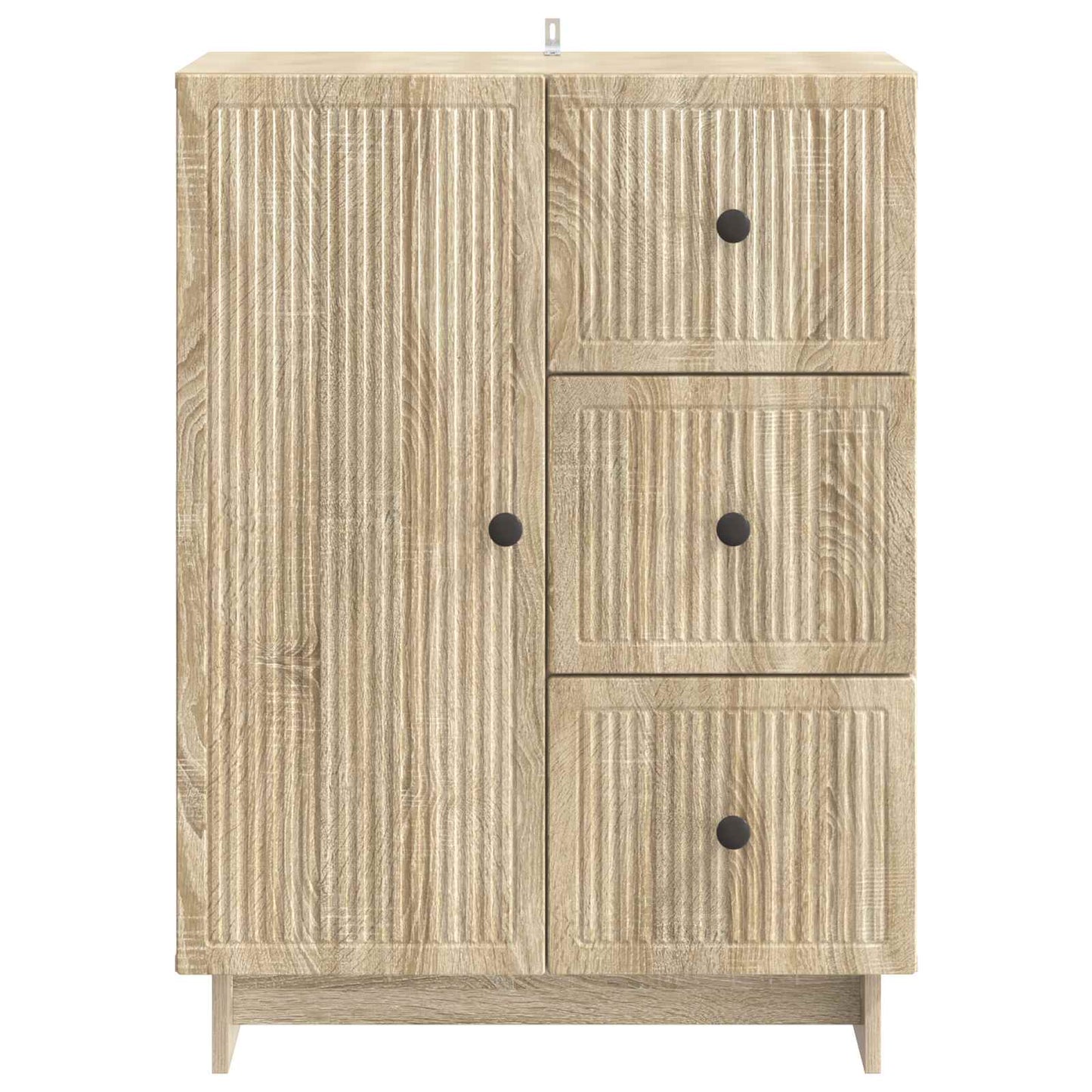 vidaXL Sideboard Sonoma Oak 66 x 34.5 x 90 cm Engineered Wood
