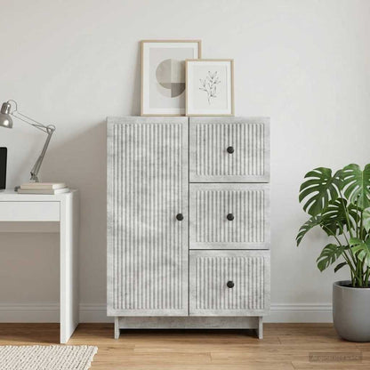 vidaXL Sideboard Concrete Grey 66 x 34.5 x 90 cm Engineered Wood