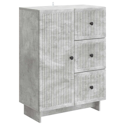 vidaXL Sideboard Concrete Grey 66 x 34.5 x 90 cm Engineered Wood