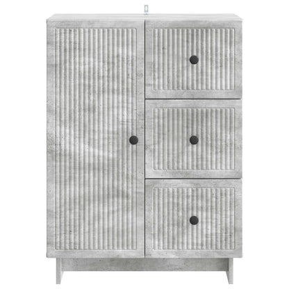 vidaXL Sideboard Concrete Grey 66 x 34.5 x 90 cm Engineered Wood