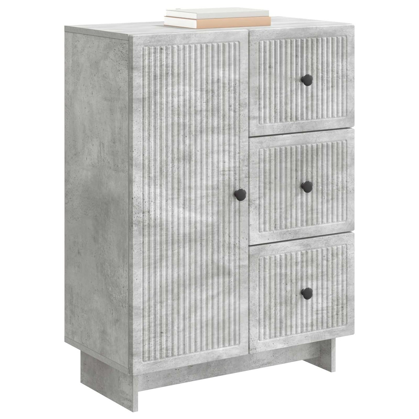 vidaXL Sideboard Concrete Grey 66 x 34.5 x 90 cm Engineered Wood