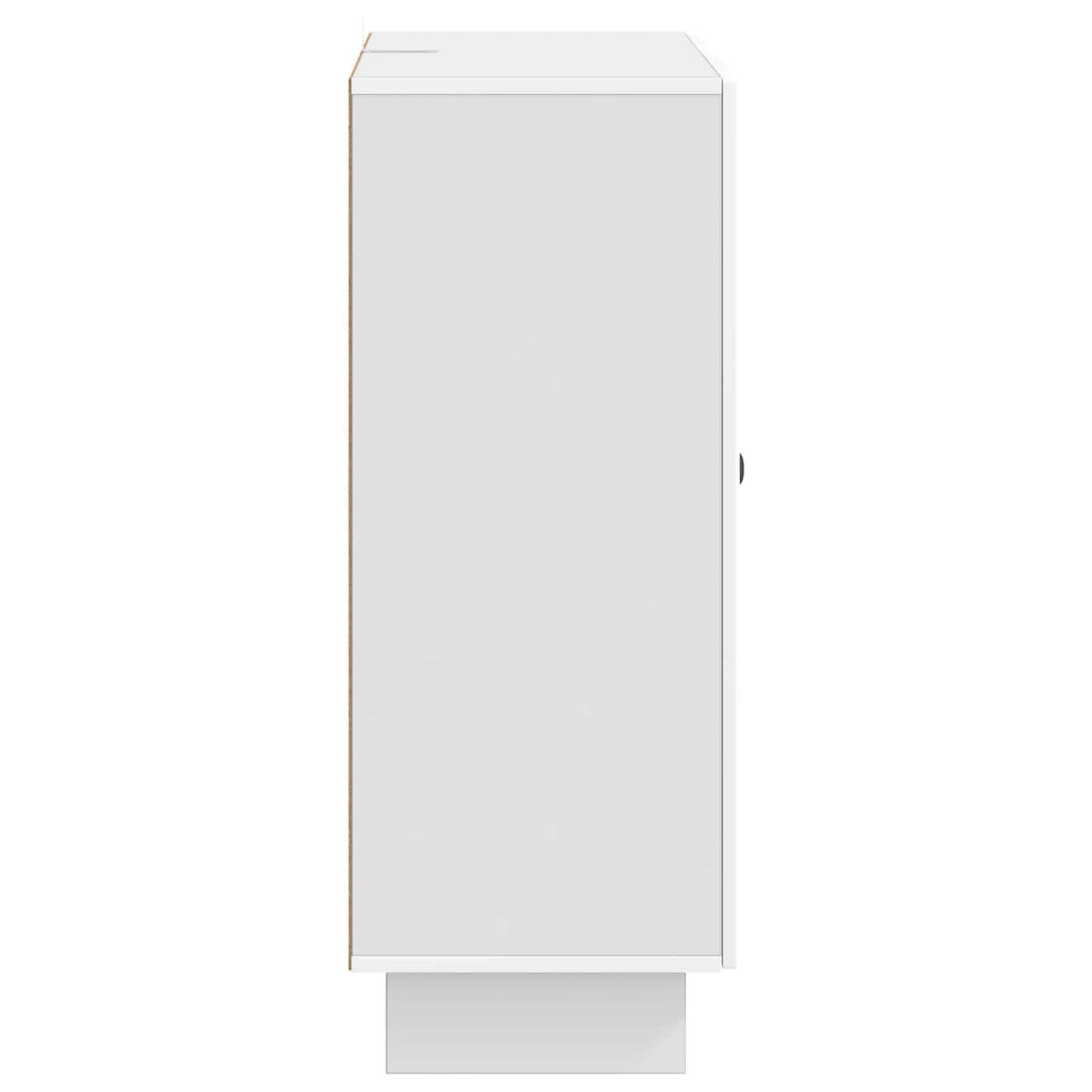 vidaXL Sideboard High Gloss White 66 x 34.5 x 90 cm Engineered Wood