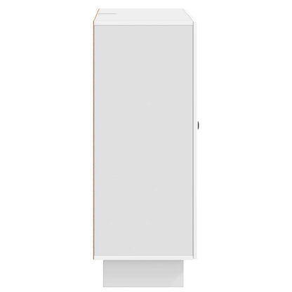 vidaXL Sideboard High Gloss White 66 x 34.5 x 90 cm Engineered Wood