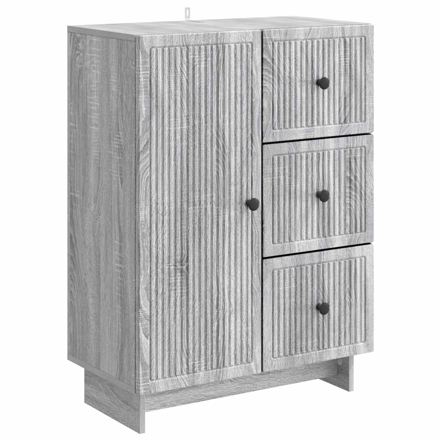 vidaXL Sideboard Grey Sonoma 66 x 34.5 x 90 cm Engineered Wood